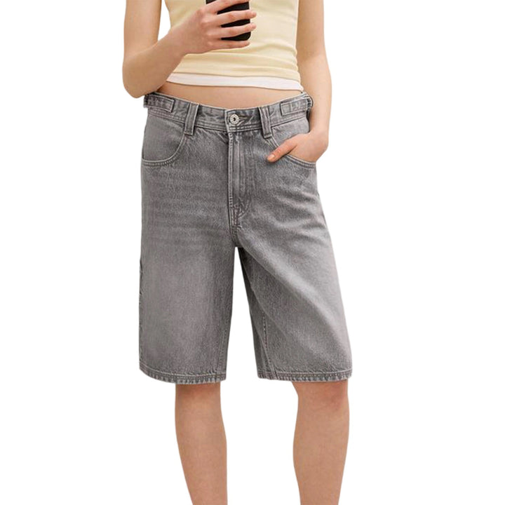 Damer Högskurna Denim-shorts i modern stil Mirla-Eva Jonsson