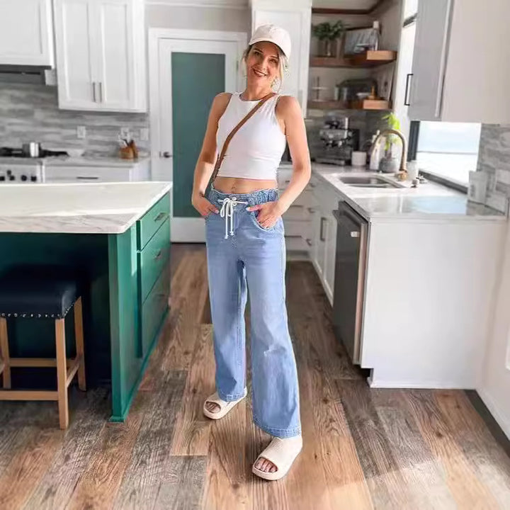 Damer Högskurna Jeans med vida ben Mirla-Eva Jonsson