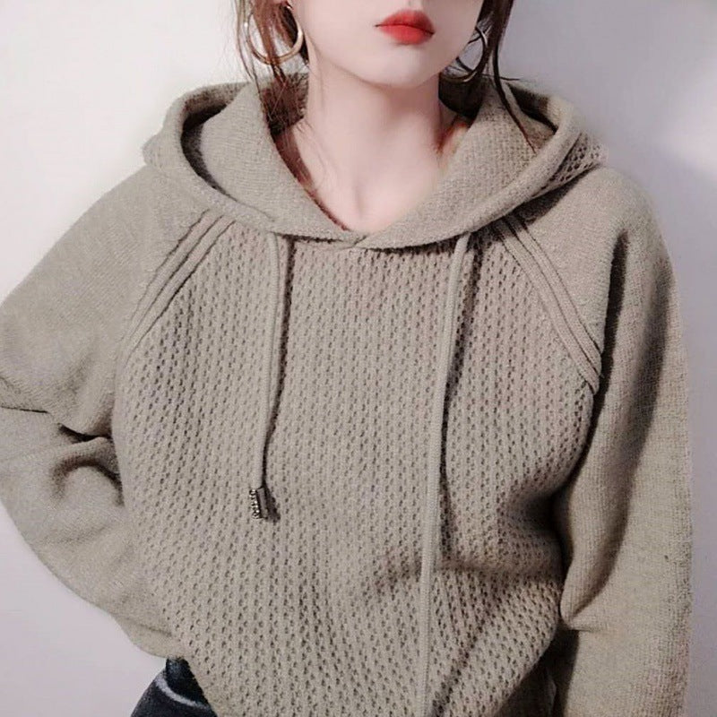 Damer Hoodie med Innovativ Struktur och Avslappnad Skärning Mirla-Eva Jonsson