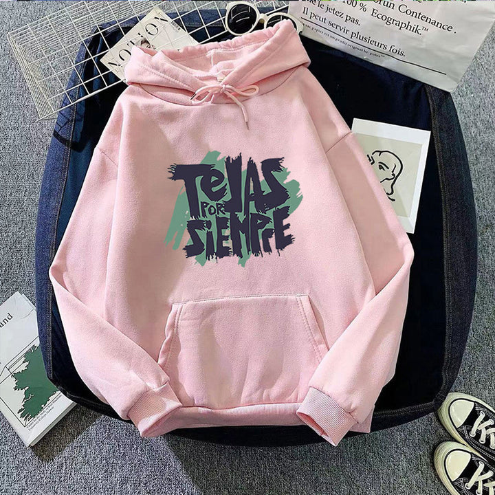 Damer Hoodie med konstnärligt grafiskt tryck Mirla-Eva Jonsson