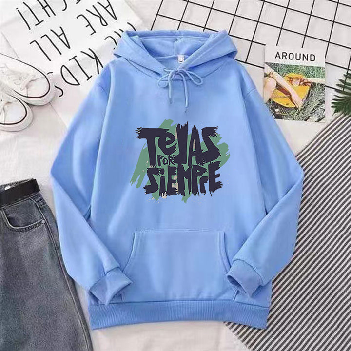 Damer Hoodie med konstnärligt grafiskt tryck Mirla-Eva Jonsson