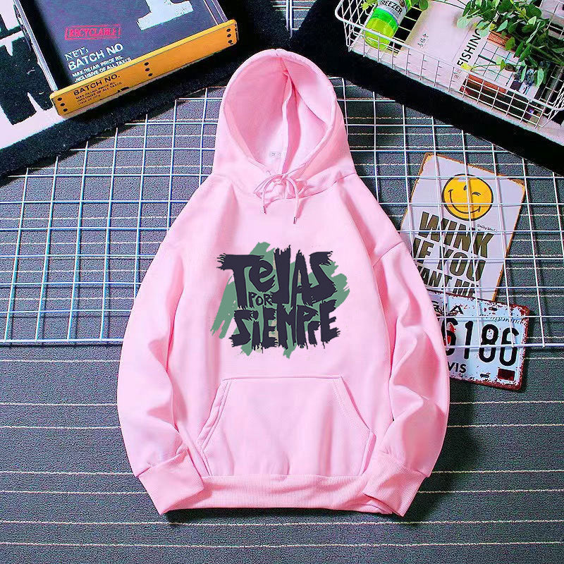 Damer Hoodie med konstnärligt grafiskt tryck Mirla-Eva Jonsson
