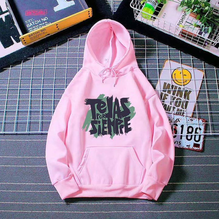 Damer Hoodie med konstnärligt grafiskt tryck Mirla-Eva Jonsson