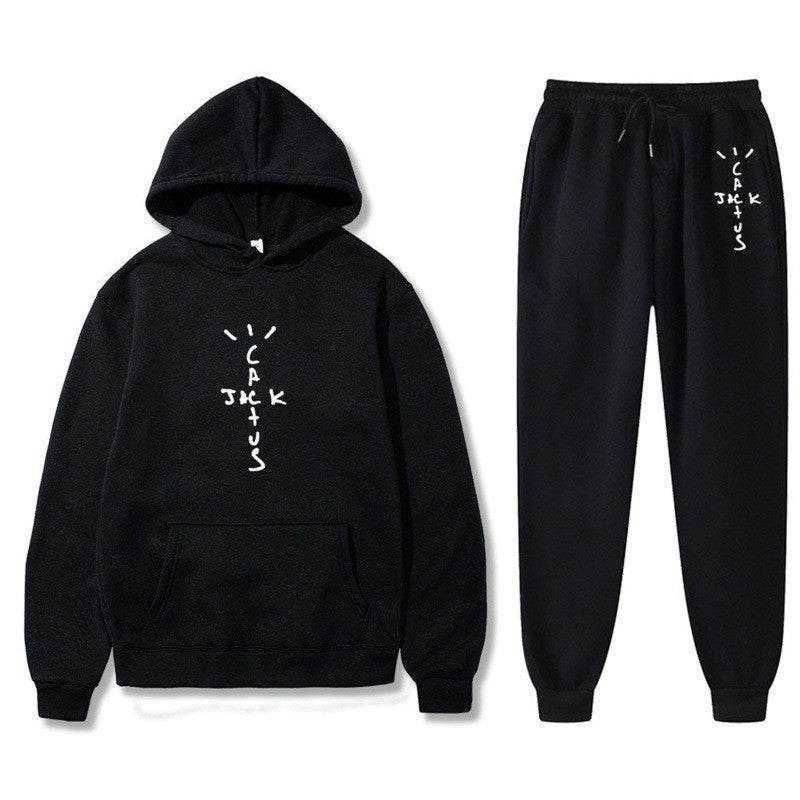 Damer Hoodie och Joggingbyxor Set med Kreativ Text Mirla-Eva Jonsson