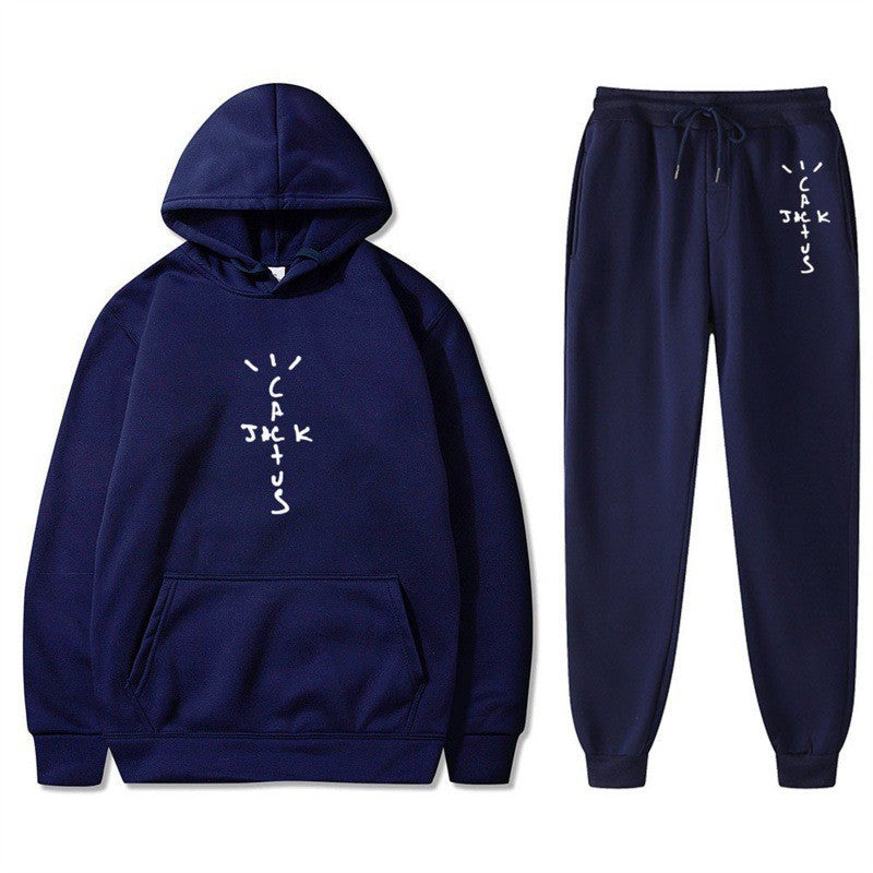 Damer Hoodie och Joggingbyxor Set med Kreativ Text Mirla-Eva Jonsson