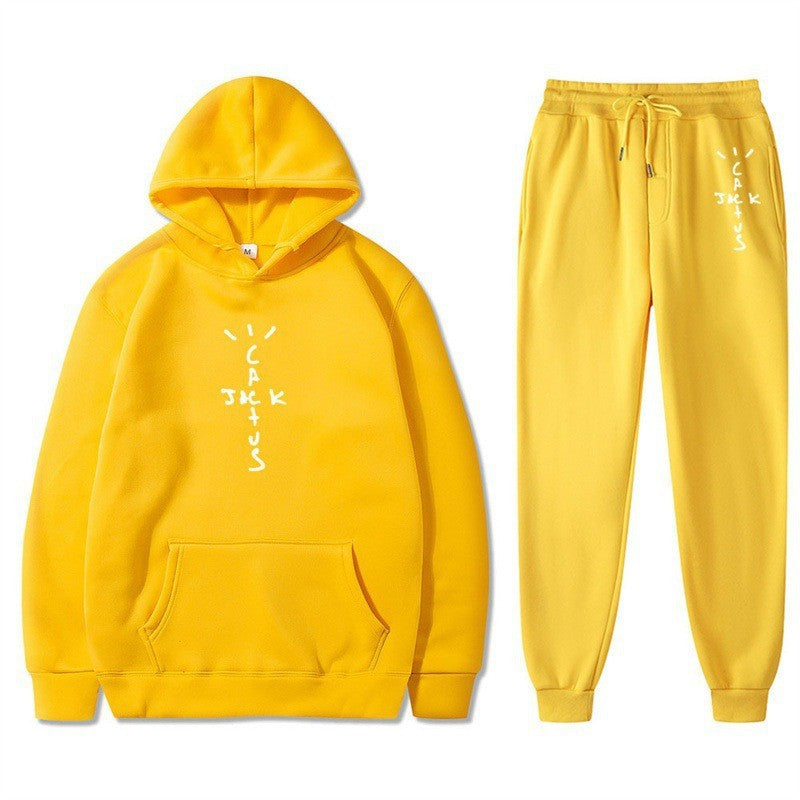 Damer Hoodie och Joggingbyxor Set med Kreativ Text Mirla-Eva Jonsson