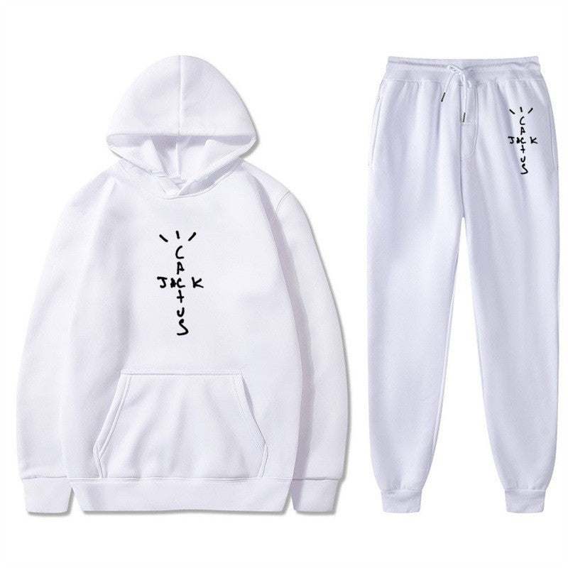 Damer Hoodie och Joggingbyxor Set med Kreativ Text Mirla-Eva Jonsson