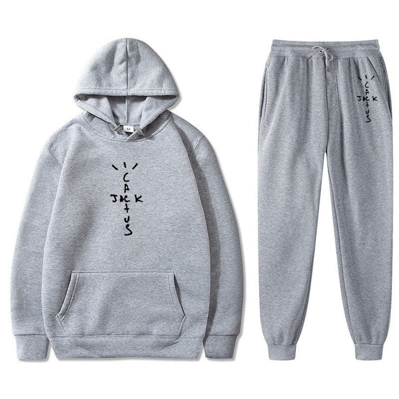 Damer Hoodie och Joggingbyxor Set med Kreativ Text Mirla-Eva Jonsson