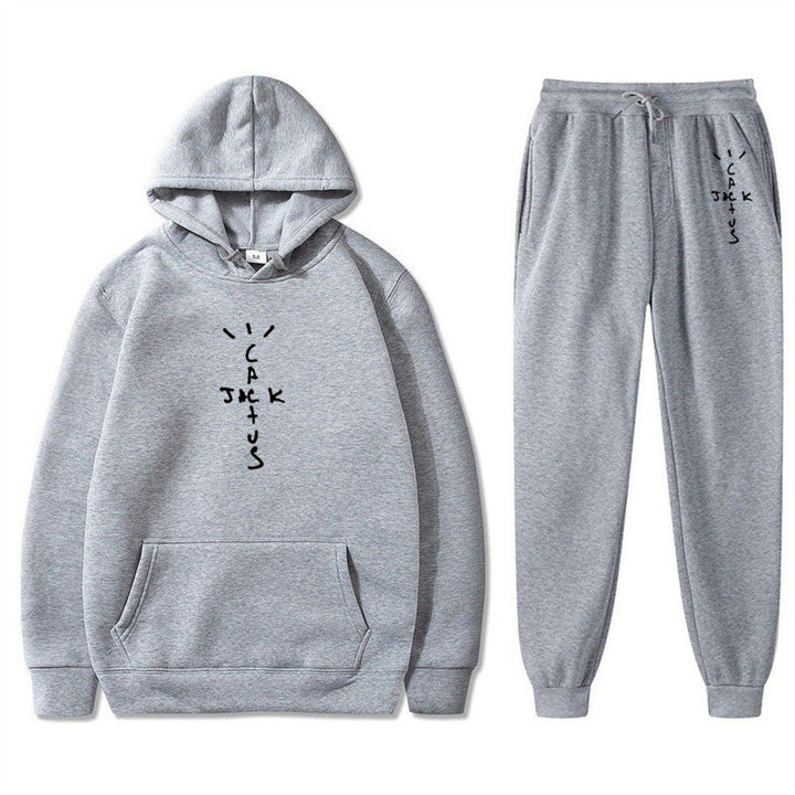 Damer Hoodie och Joggingbyxor Set med Kreativ Text Mirla-Eva Jonsson