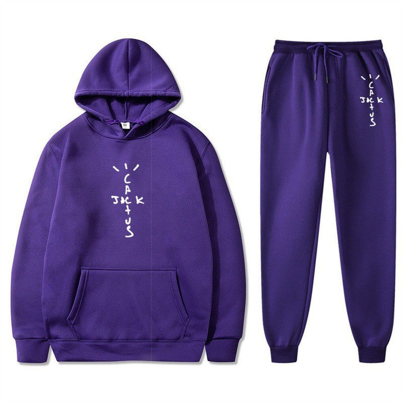Damer Hoodie och Joggingbyxor Set med Kreativ Text Mirla-Eva Jonsson