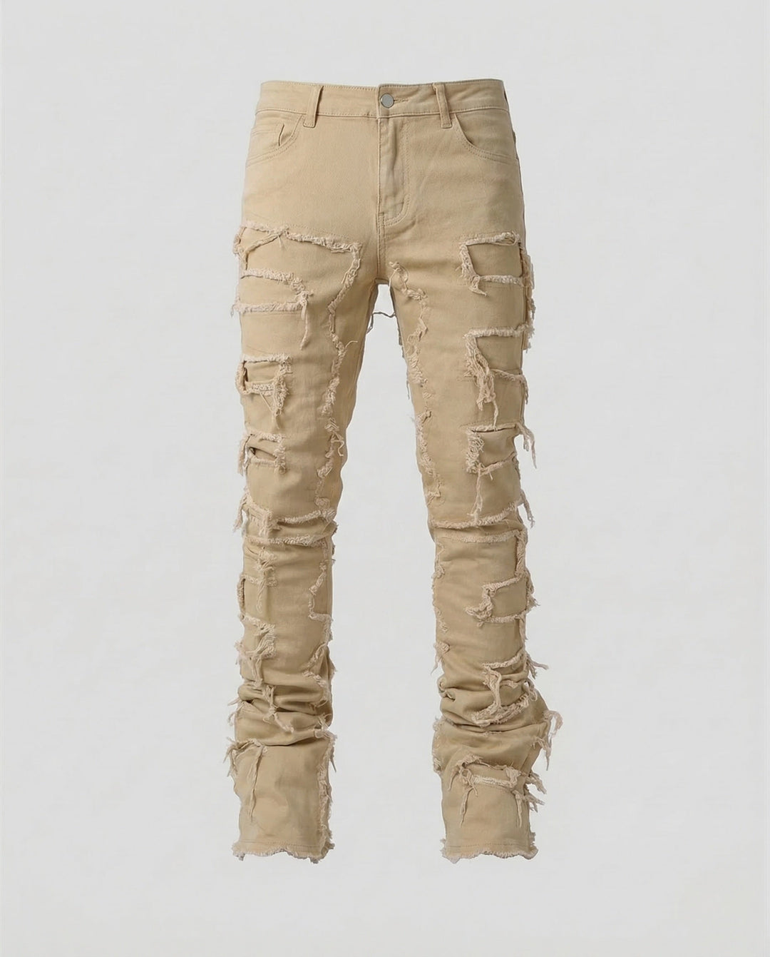 Damer Jeans Skinny Förstörda Fransar-Eva Jonsson