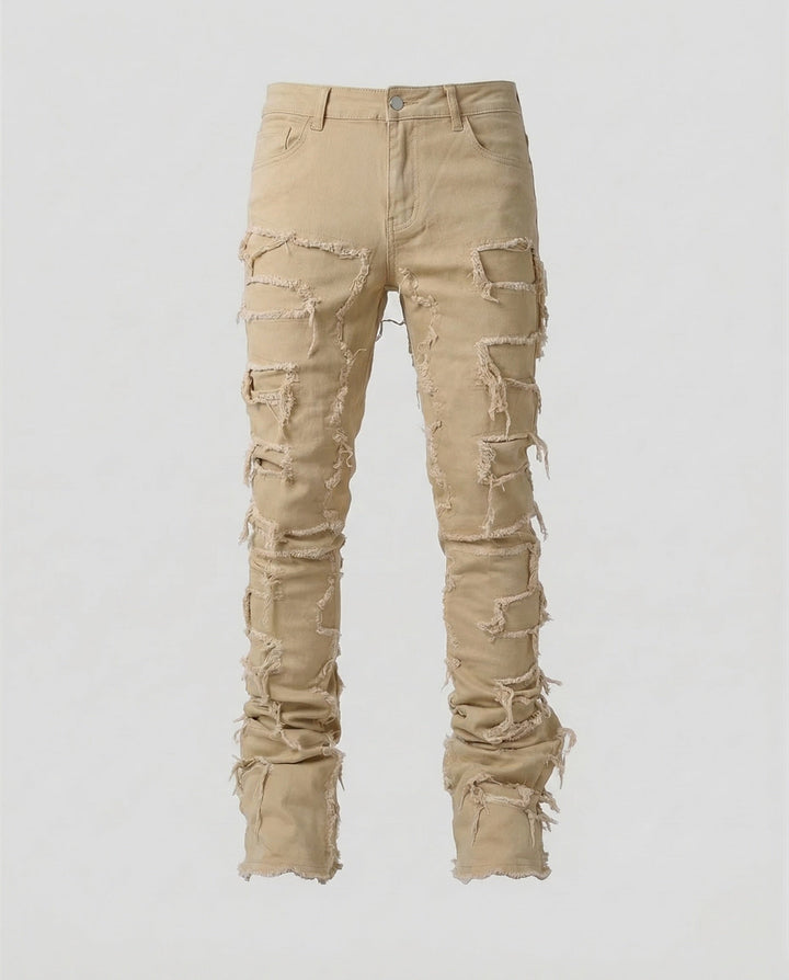 Damer Jeans Skinny Förstörda Fransar-Eva Jonsson