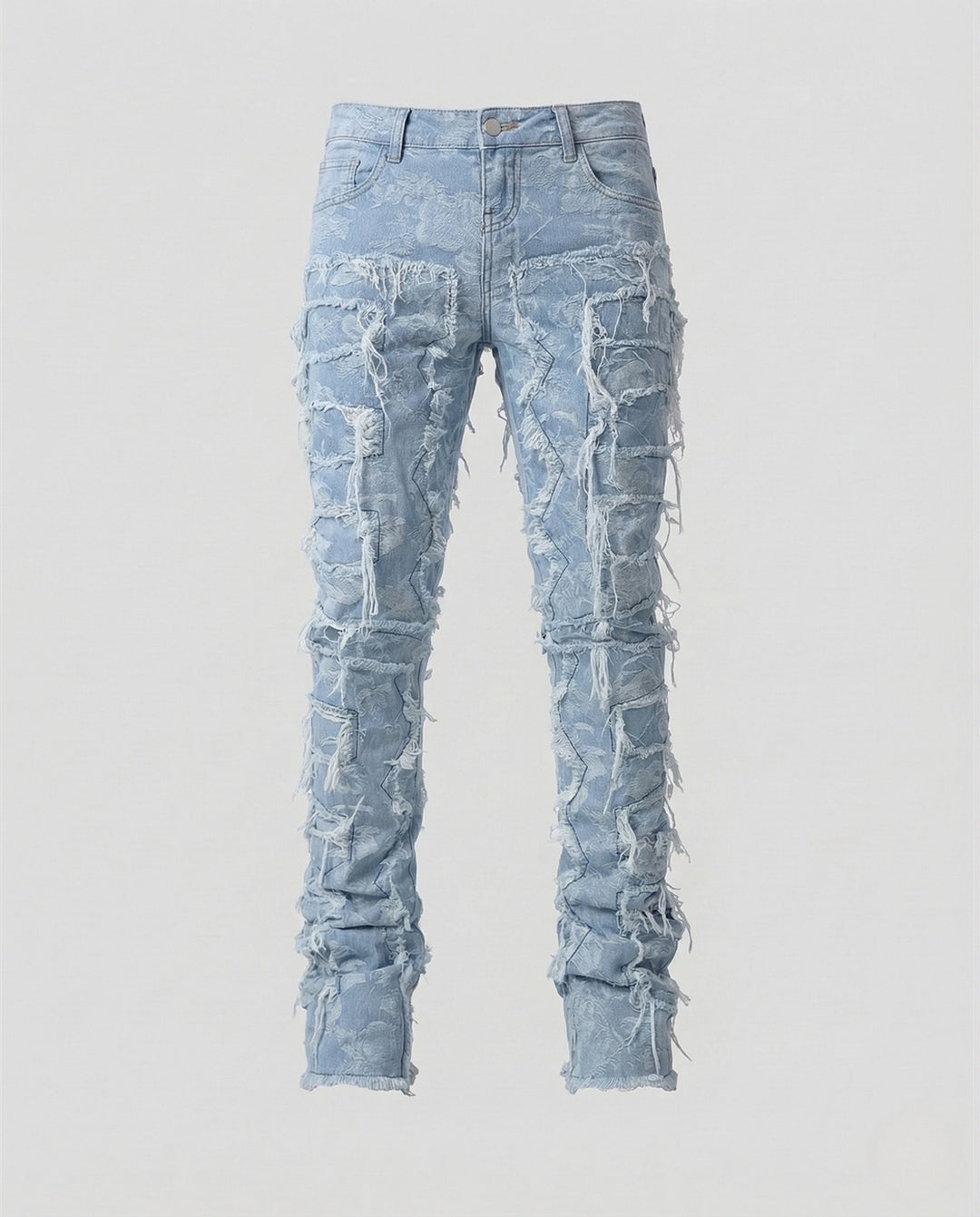 Damer Jeans Skinny Förstörda Fransar-Eva Jonsson