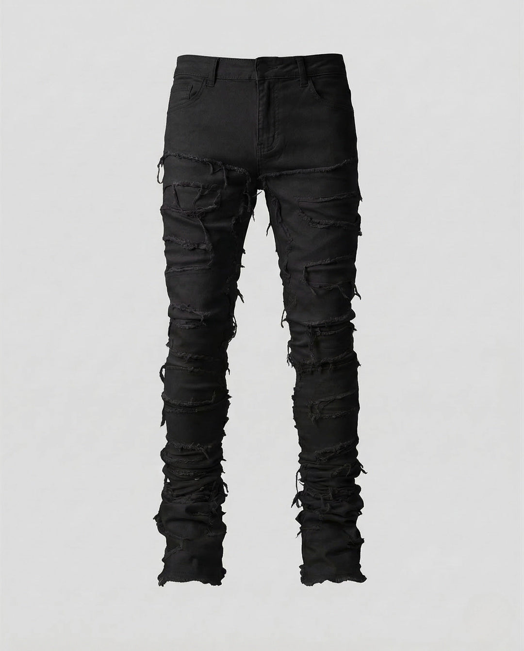 Damer Jeans Skinny Förstörda Fransar-Eva Jonsson