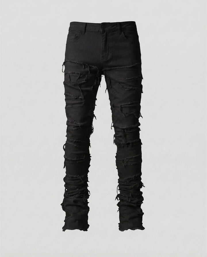 Damer Jeans Skinny Förstörda Fransar-Eva Jonsson
