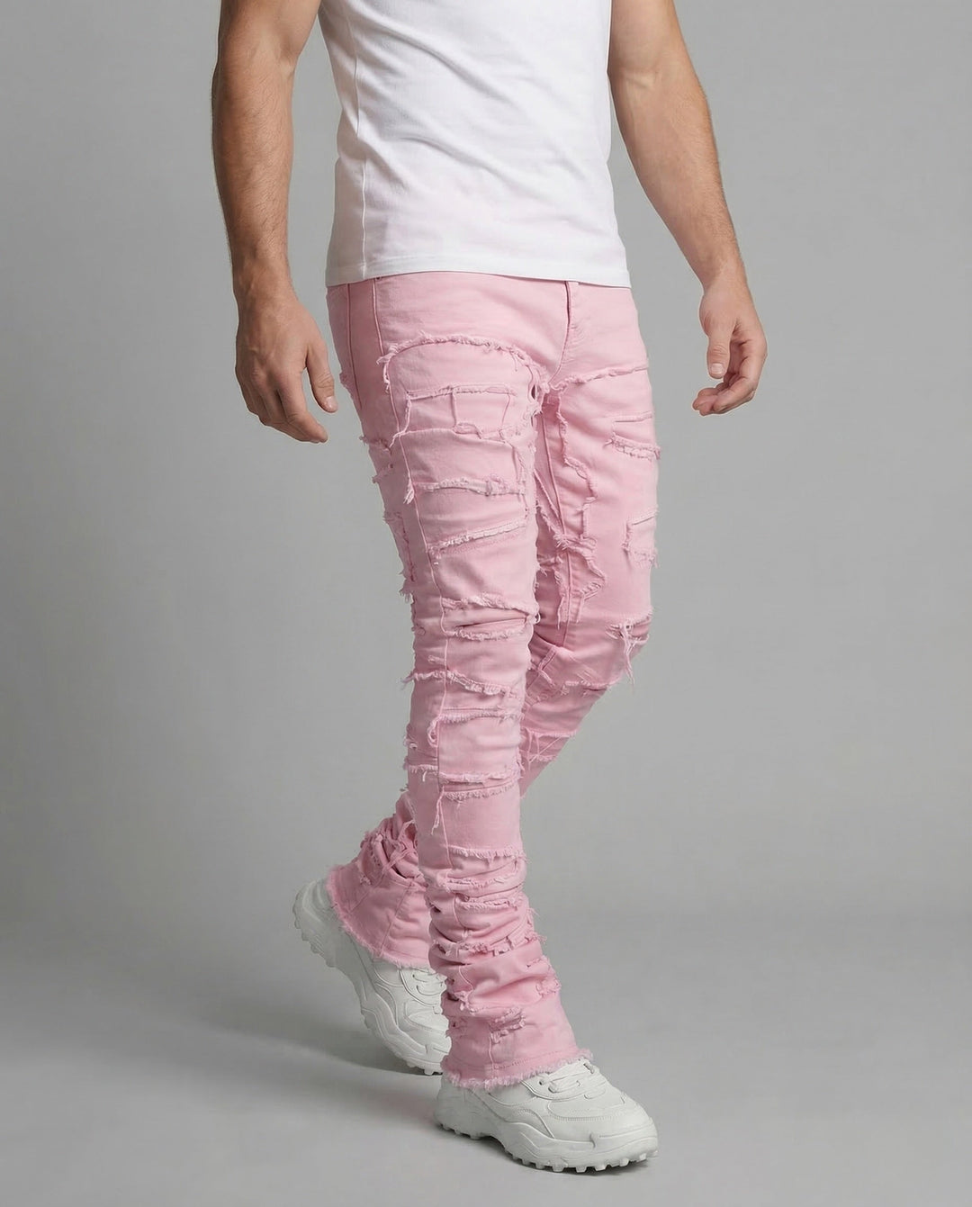 Damer Jeans Skinny Förstörda Fransar-Eva Jonsson
