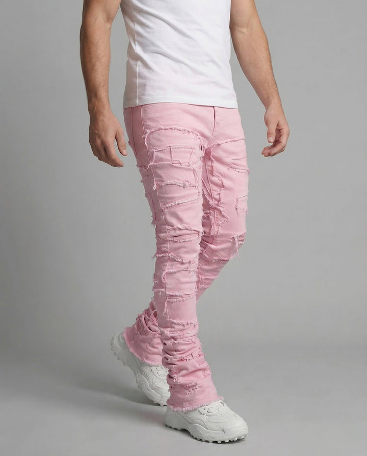 Damer Jeans Skinny Förstörda Fransar-Eva Jonsson