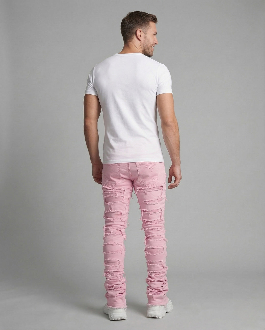 Damer Jeans Skinny Förstörda Fransar-Eva Jonsson
