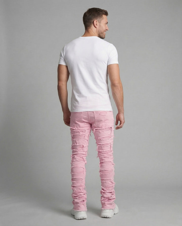 Damer Jeans Skinny Förstörda Fransar-Eva Jonsson