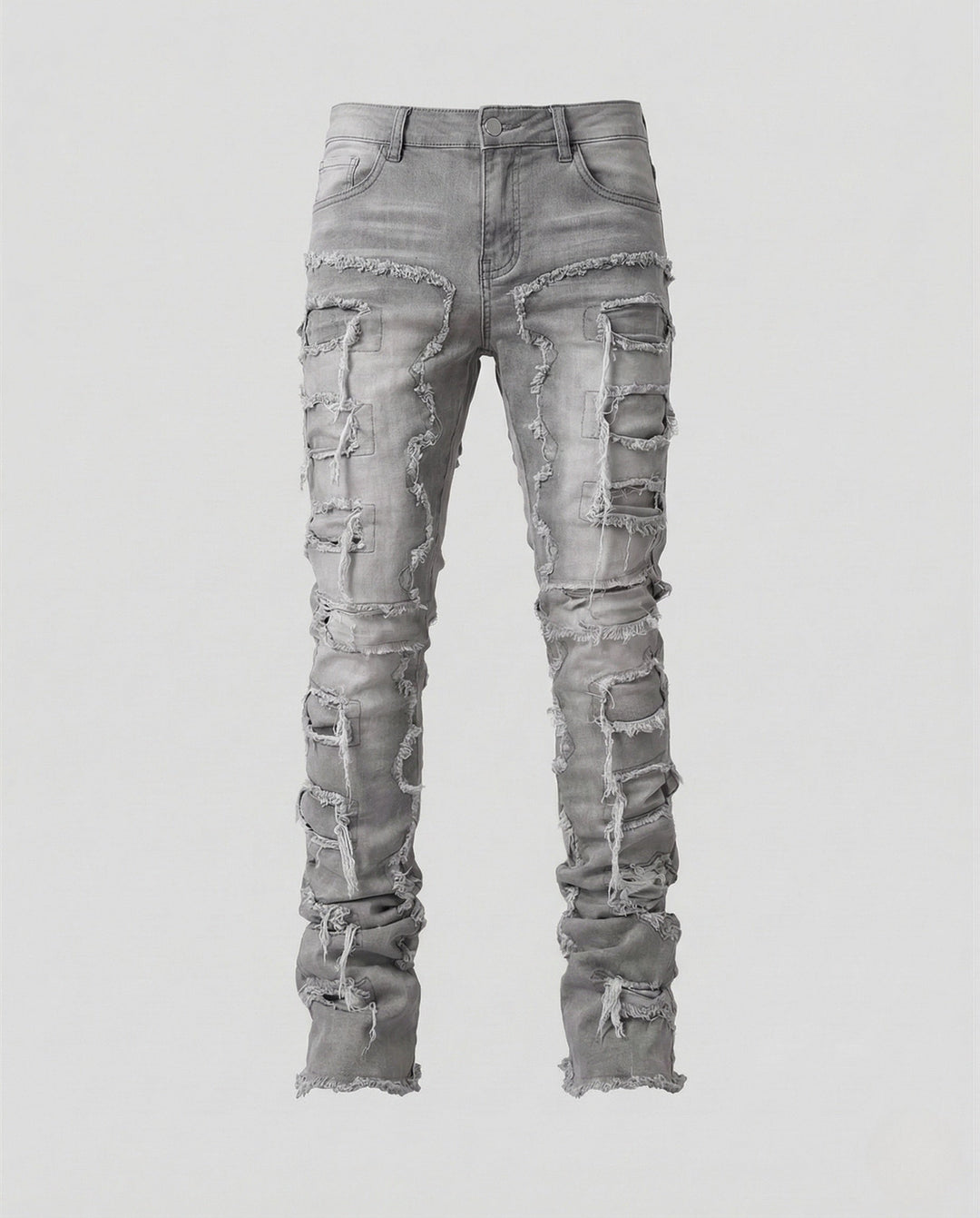 Damer Jeans Skinny Förstörda Fransar-Eva Jonsson