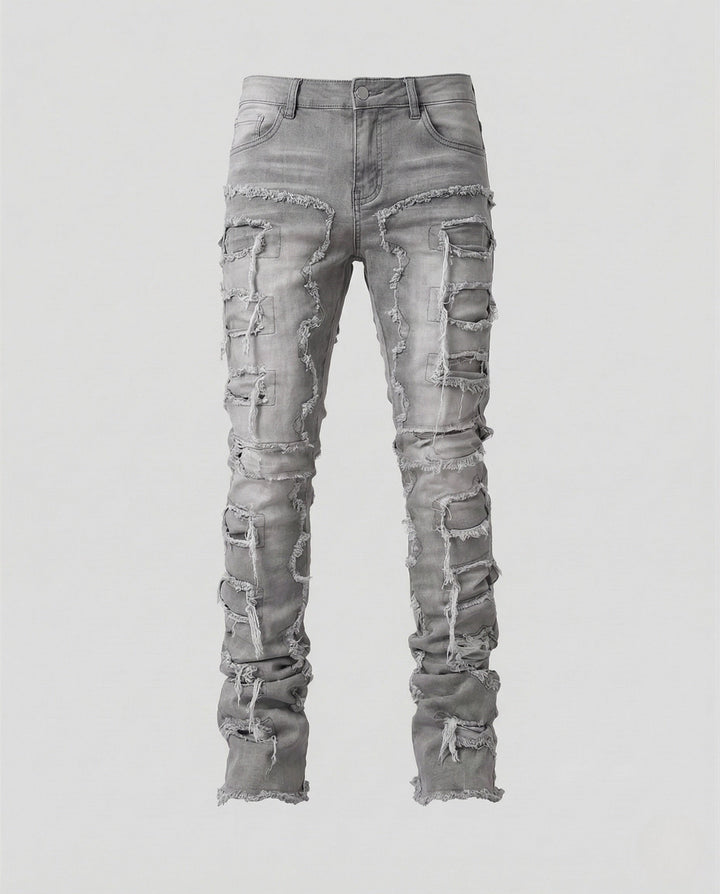 Damer Jeans Skinny Förstörda Fransar-Eva Jonsson