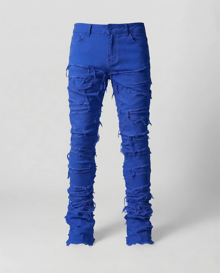 Damer Jeans Skinny Förstörda Fransar-Eva Jonsson