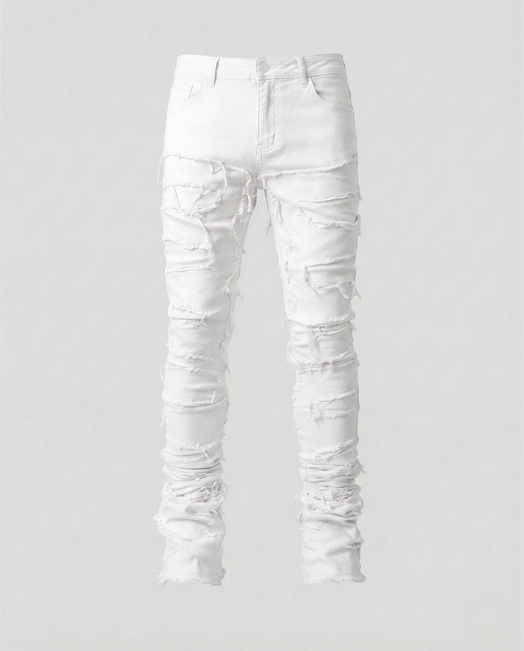 Damer Jeans Skinny Förstörda Fransar-Eva Jonsson