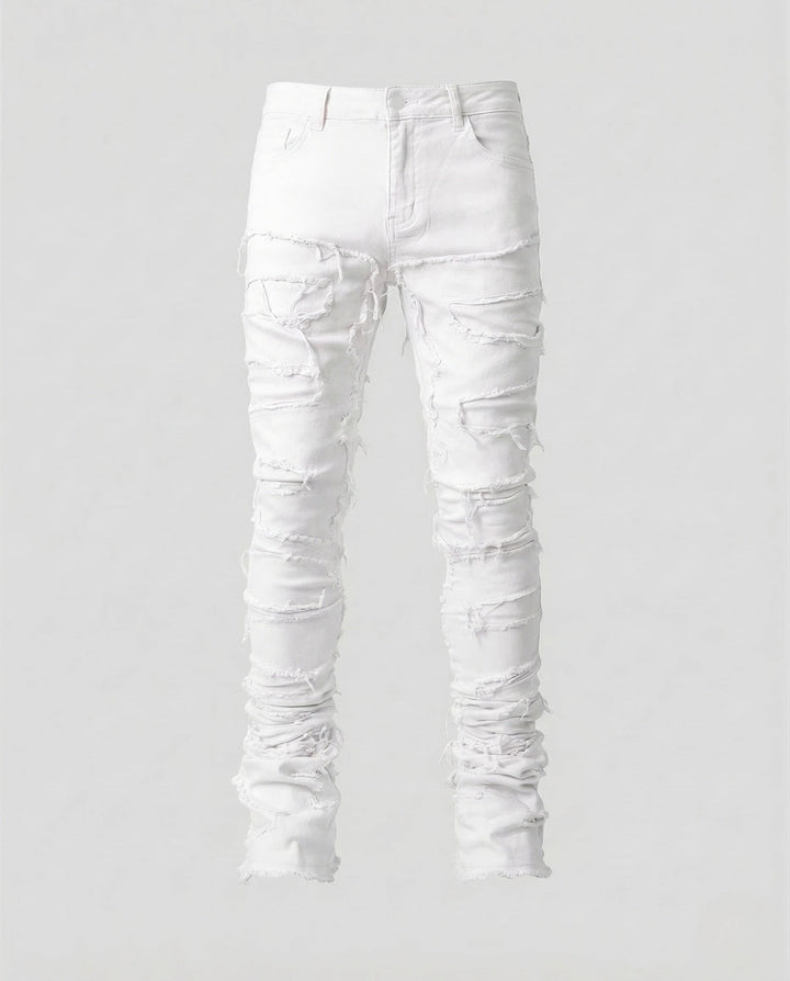 Damer Jeans Skinny Förstörda Fransar-Eva Jonsson