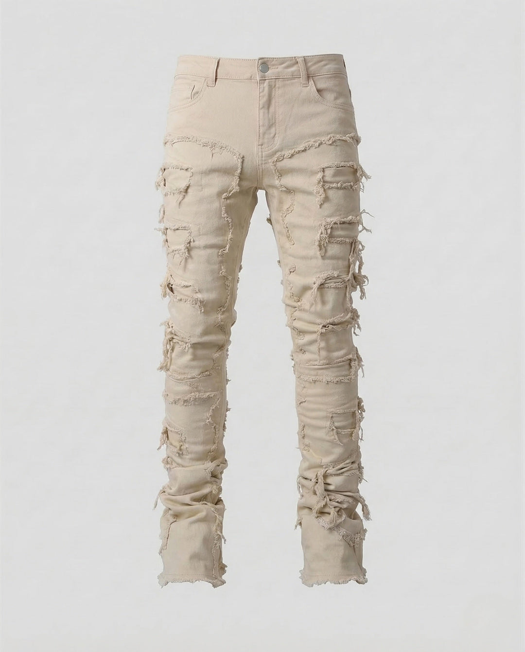 Damer Jeans Skinny Förstörda Fransar-Eva Jonsson
