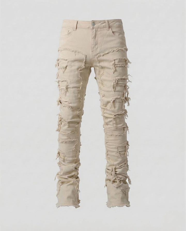 Damer Jeans Skinny Förstörda Fransar-Eva Jonsson