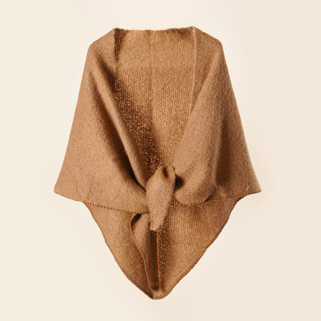 Damer KRAMMIG Wrap poncho med moderna fransar och elegant design Mirla-Eva Jonsson