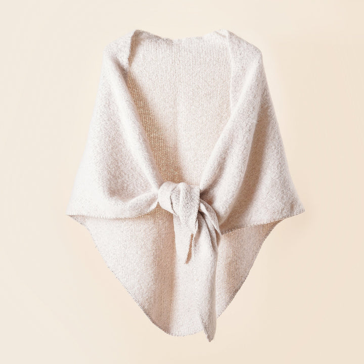 Damer KRAMMIG Wrap poncho med moderna fransar och elegant design Mirla-Eva Jonsson