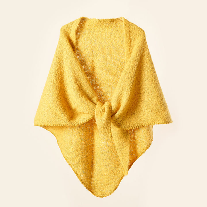 Damer KRAMMIG Wrap poncho med moderna fransar och elegant design Mirla-Eva Jonsson