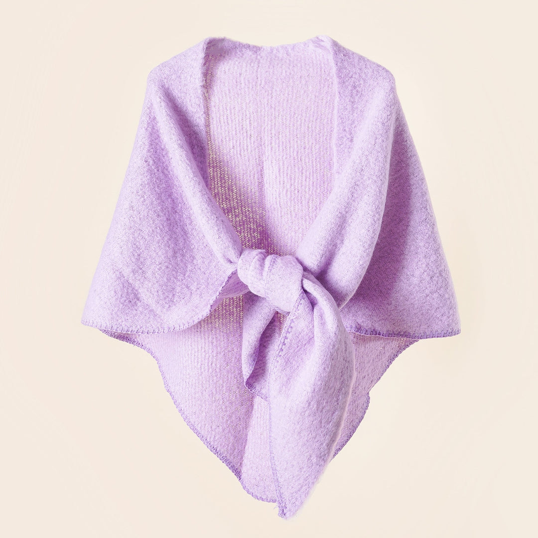 Damer KRAMMIG Wrap poncho med moderna fransar och elegant design Mirla-Eva Jonsson