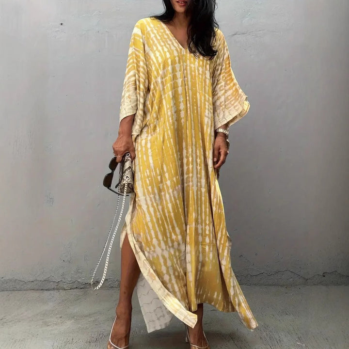 Damer Kaftan med Samtida Mönster och Luftig Skärning Mirla-Eva Jonsson