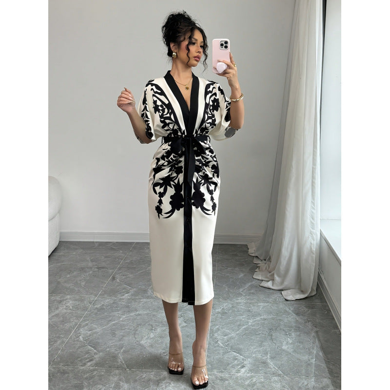 Damer Kimono-Stil Kaftan-Klänning Mirla-Eva Jonsson
