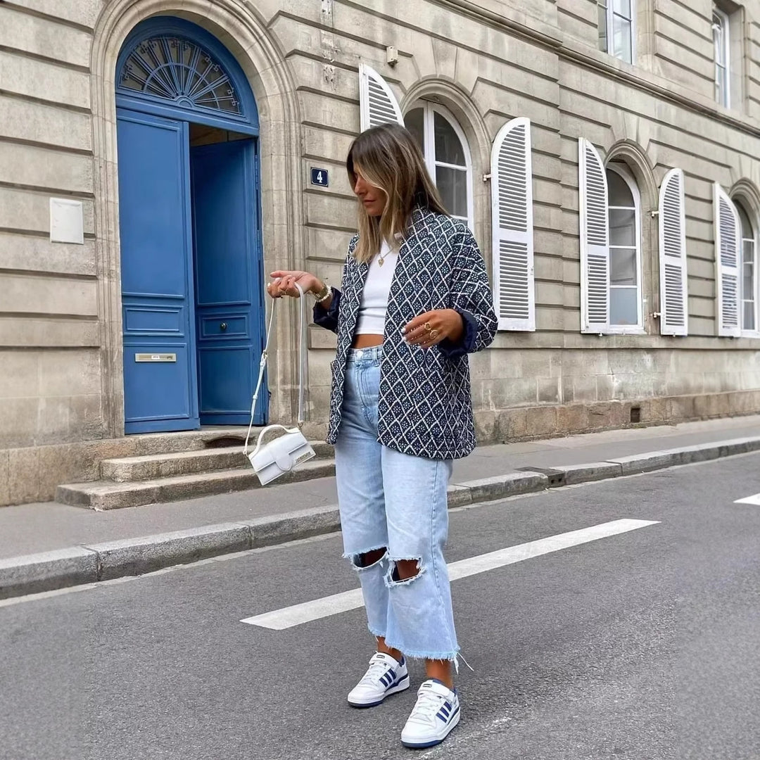 Damer Kimono-jacka med traditionellt mönster och bekväm passform Mirla-Eva Jonsson