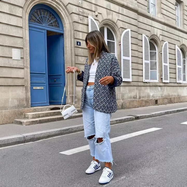 Damer Kimono-jacka med traditionellt mönster och bekväm passform Mirla-Eva Jonsson