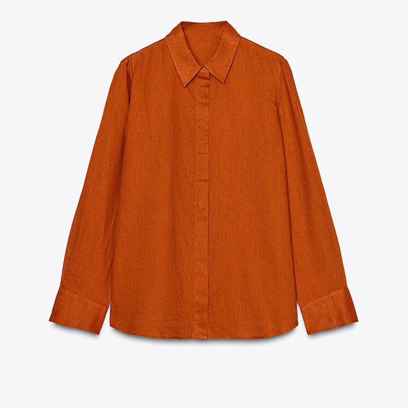 Damer Klassisk Långärmad Blus i Strukturerad Design Mirla-Eva Jonsson