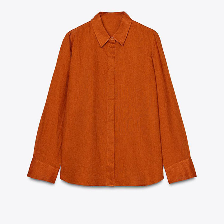Damer Klassisk Långärmad Blus i Strukturerad Design Mirla-Eva Jonsson