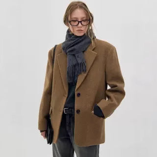 Damer Klassisk Oversized Ull Blazer Mirla-Eva Jonsson