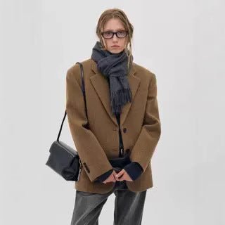 Damer Klassisk Oversized Ull Blazer Mirla-Eva Jonsson