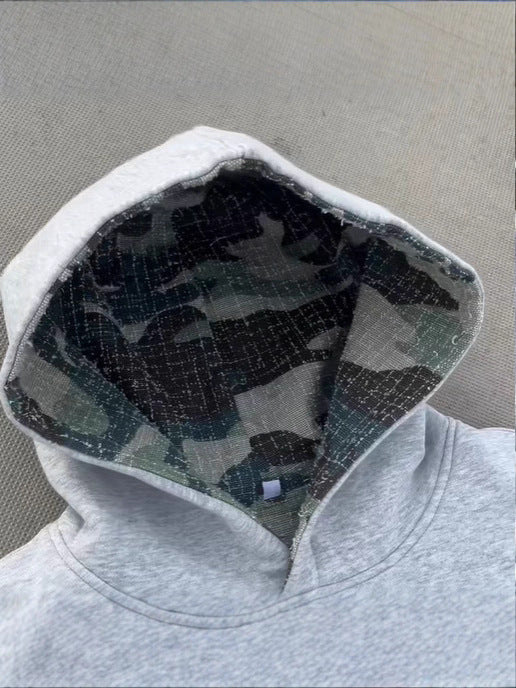 Damer Komfortabel Hoodie med camouflaged foder Mirla-Eva Jonsson