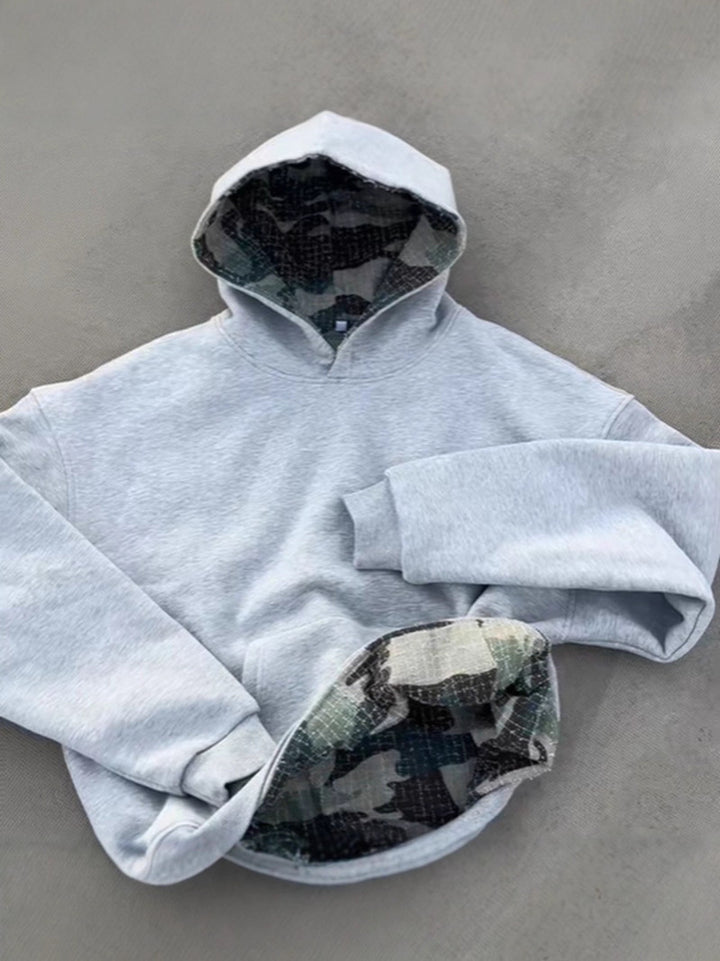 Damer Komfortabel Hoodie med camouflaged foder Mirla-Eva Jonsson