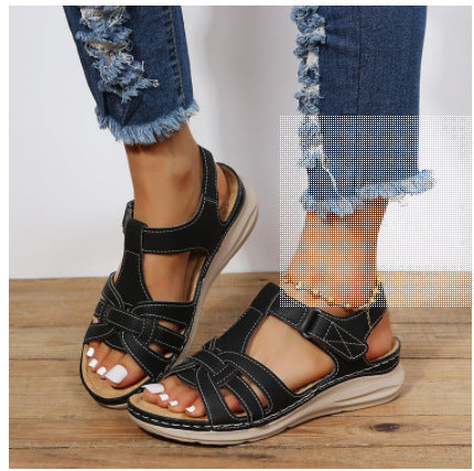 Damer Komfortabla Sandaler med Justerbart Rem och Ergonomisk Dämpning Mirla-Eva Jonsson