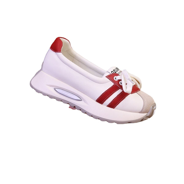Damer Komfortabla Sneakers i moderiktig mix av läder och textil Mirla-Eva Jonsson