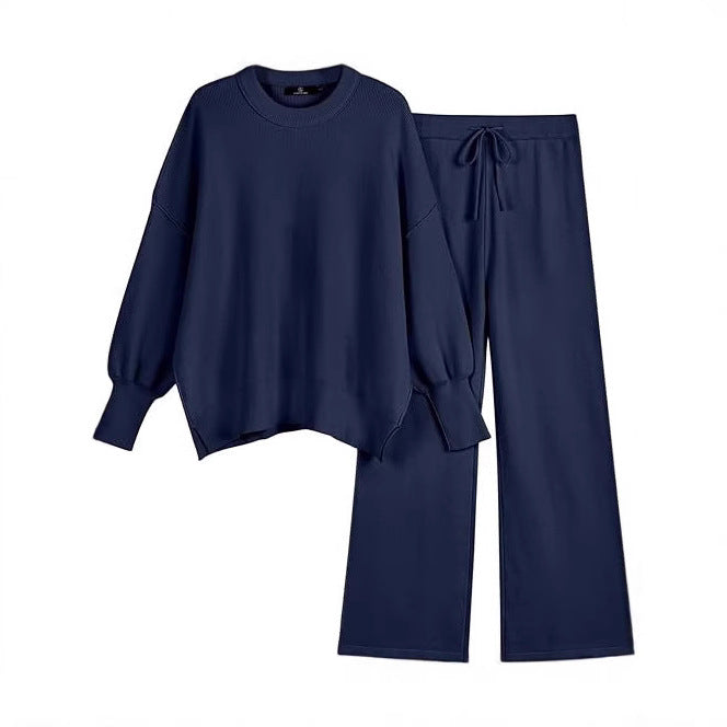 Damer Komfortabla Sweatpants och Oversized Sweatshirt Set Mirla-Eva Jonsson