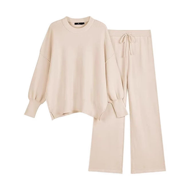 Damer Komfortabla Sweatpants och Oversized Sweatshirt Set Mirla-Eva Jonsson