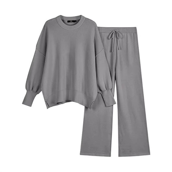 Damer Komfortabla Sweatpants och Oversized Sweatshirt Set Mirla-Eva Jonsson