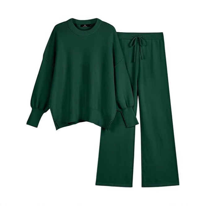 Damer Komfortabla Sweatpants och Oversized Sweatshirt Set Mirla-Eva Jonsson